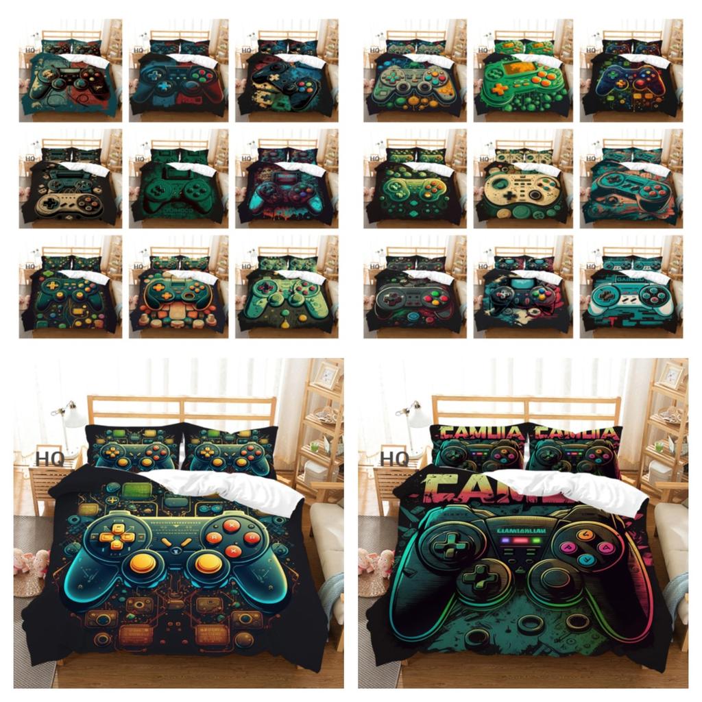 3D Spillkonsoll Trykk Sengetepper Tenåringer Dobbel Størrelse Dynetrekk Luksuriøst Mykt Høyt Rangert Soveromsdekor