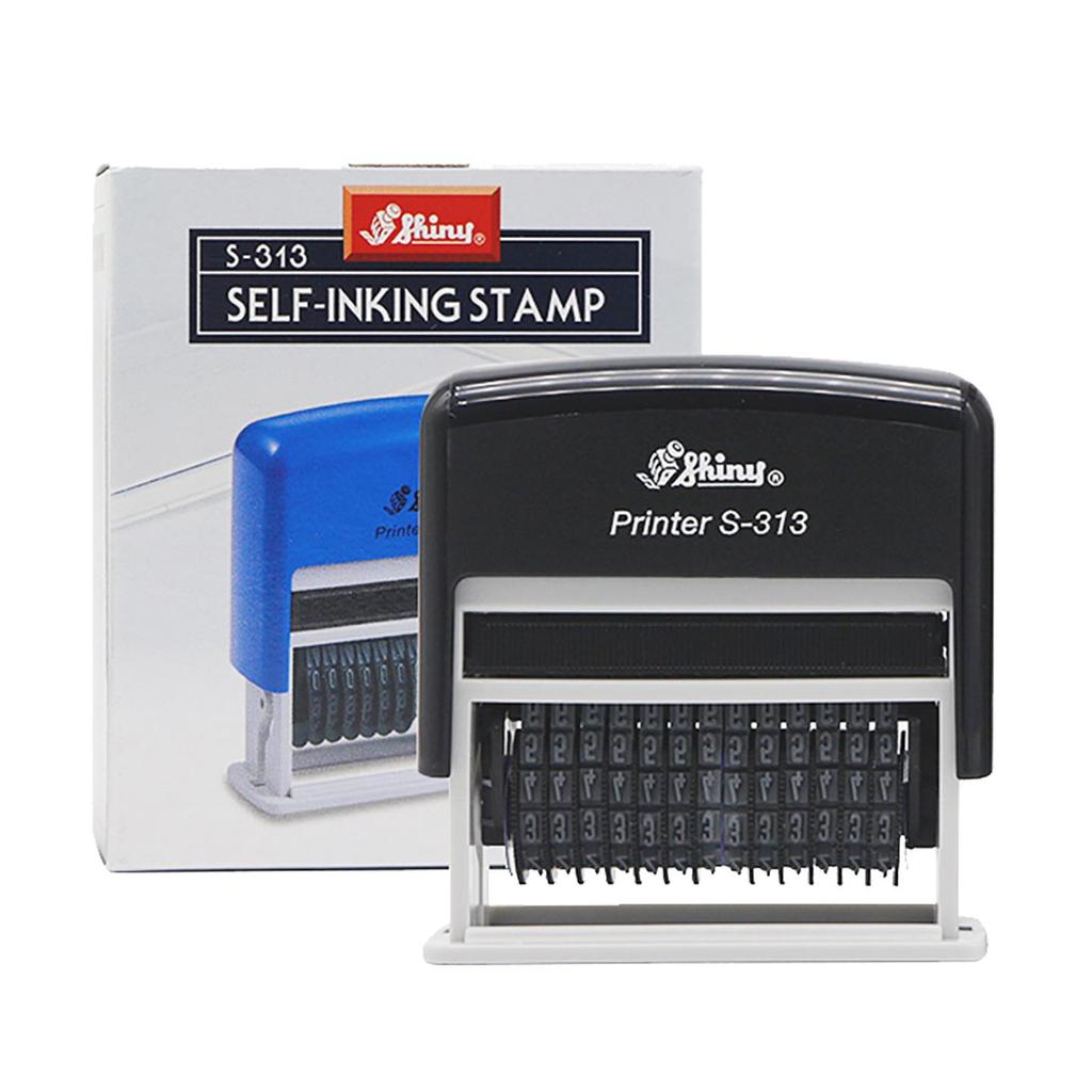 Selbstfärbender S313 Kompakter Digitaler Nummernstempel