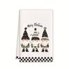 Christmas gift hanging kitchen towel hand wipe absorbent towel household bathroom cartoon hanging towel cleaning rag