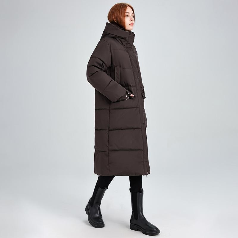 Women's Extra Long Hooded Down Coat Winter Oversized Parka