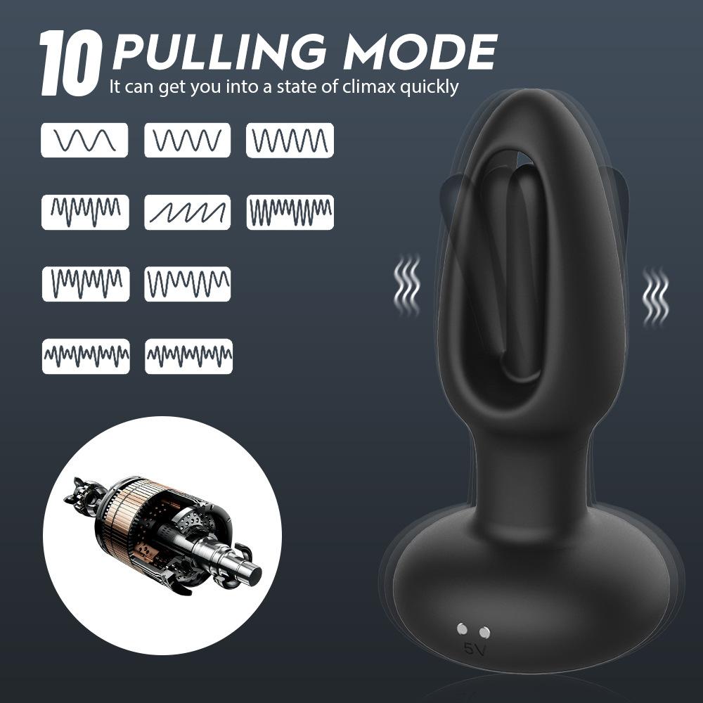 Fernbedienbarer Klappernder Analplug Vibrator Prostata Massage Stimulator Kitoris G-Punkt Massagegerät Weiblicher Masturbator Schwulen Sex Produkte