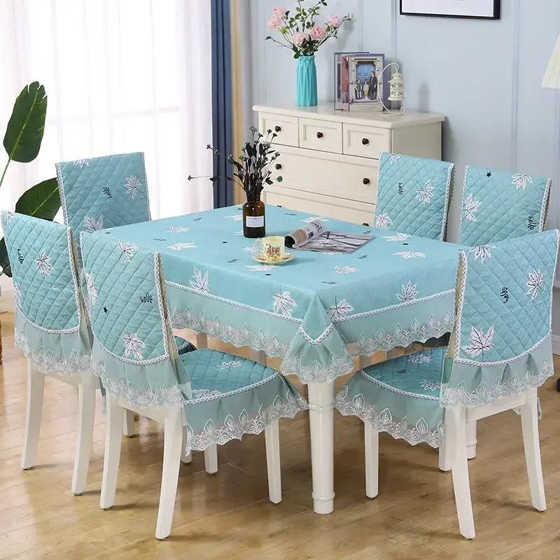 Δαντελένια πλάτη καρέκλας Γραφείο και κάλυμμα καρέκλας Αρχική Ορθογώνιο τραπεζομάντιλο Τέχνη Τραπεζομάντιλο Καρέκλα τραπεζαρίας Ενσωματωμένο μαξιλάρι