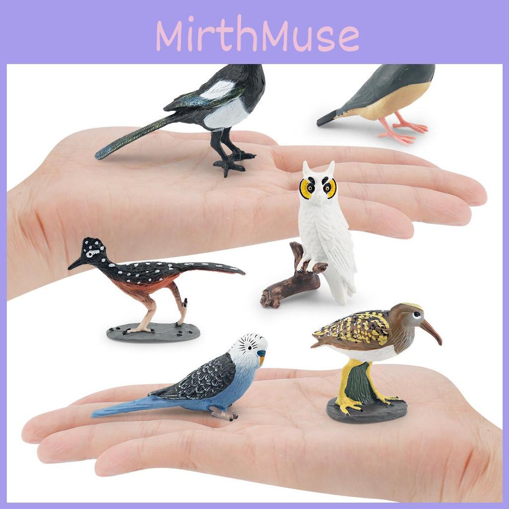 Realistic Bird Models Pvc Garden Decor Collection With Magpie Parrots And Owl Animal Figurines For Landscaping And Home Decoration