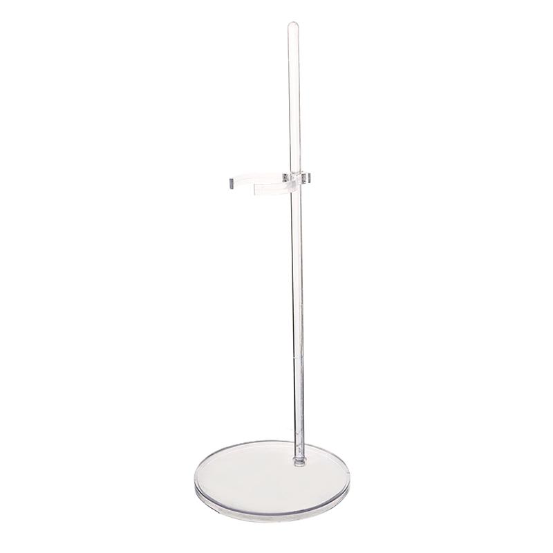 Akrylový držák na panenky Průhledný 30cm displej na figurku Držák na nožní opěrku v pase pro 1/6 výstavních hraček pro panenky