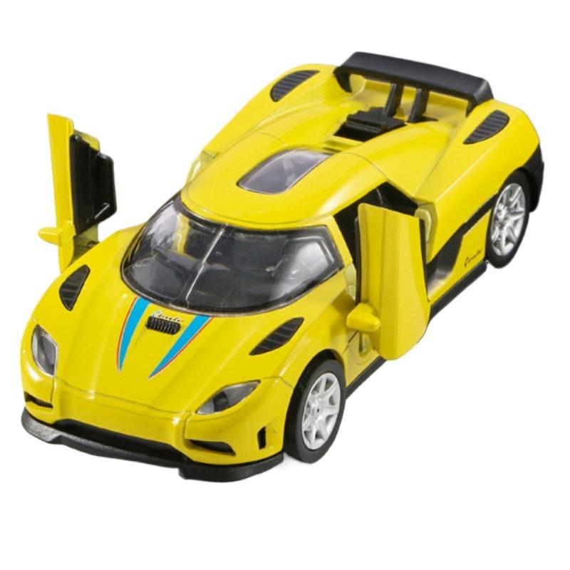 1/32 Koenigsegg CCR Alloy Sports Car Model Diecast Metal Toy SuperCar Model Simulation Sound and Light Collection Childrens Gift