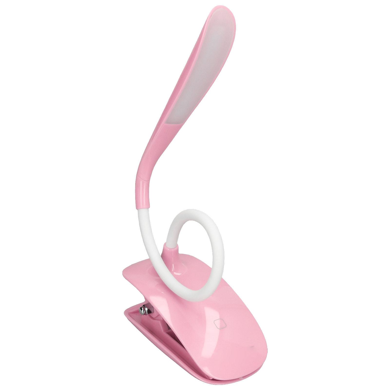 

LED Desk Lamp 360 degrees Adjustable Clip On USB Rechargeable Table Lamp for Office Bedroom