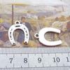 Horseshoe Antique Silver Alloy Jewelry Accessories, 22x16mm, 100 pcs/pack, 1.4g