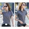 Damen Sommer Neuer Stil T-Shirt Damen Kurzarm Stehkragen Slim Schlankmachend Pullover Basic Einfarbig Koreanisch Lässig Schlicht