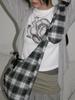 Voor Vintage Check Knot Shoulder & Crossbody Bag_Black & White