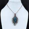 Tree Of Life Neon Apatite Pendant Copper Wire Wrapped Pendant Gemstone Copper Jewelry Handmade Pendant Tree Of Life Jewelry Anniversary Gift