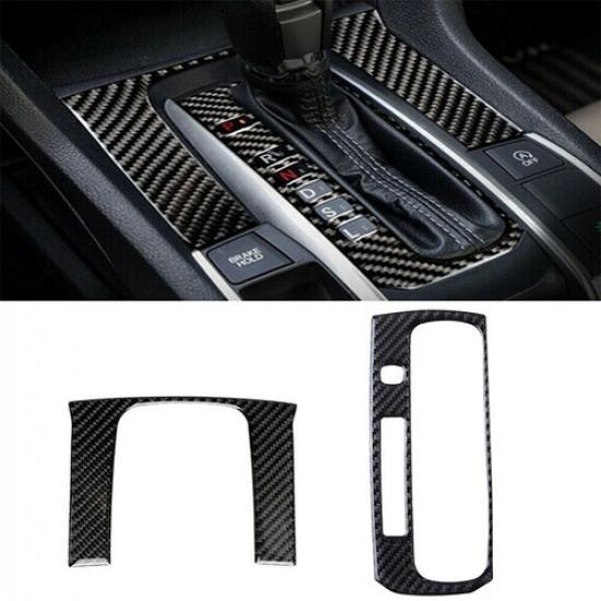 ABS Carbon Fiber Car Interior Frame Trim Fit for Honda 10th Gen Civic 2016-
