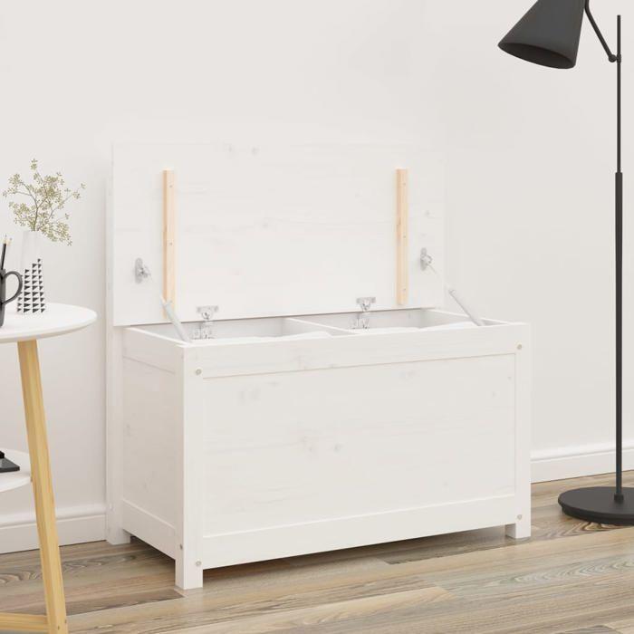 VidaXL Bench, Storage Bench with Backrest, Storage Chest for Entrance, Living Room Furniture, Modern, Wood 823550