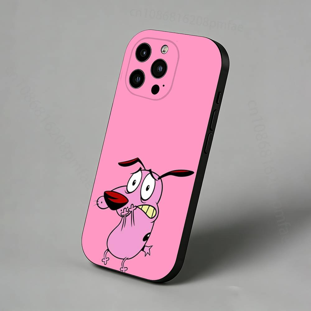 Courage the Cowardly Dog iPhone Case For 17,16,15,14,13,12,11 Pro,Max,Plus,X,XS,XR,SE,Mini Back Protector Cover
