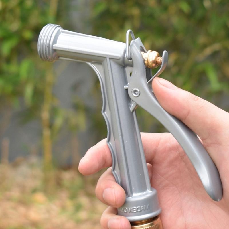 Practical Zinc Alloy Garden Watering Sprays Nozzle With Adjustable Patterns For Flowers Vegetables And Lawn Care
