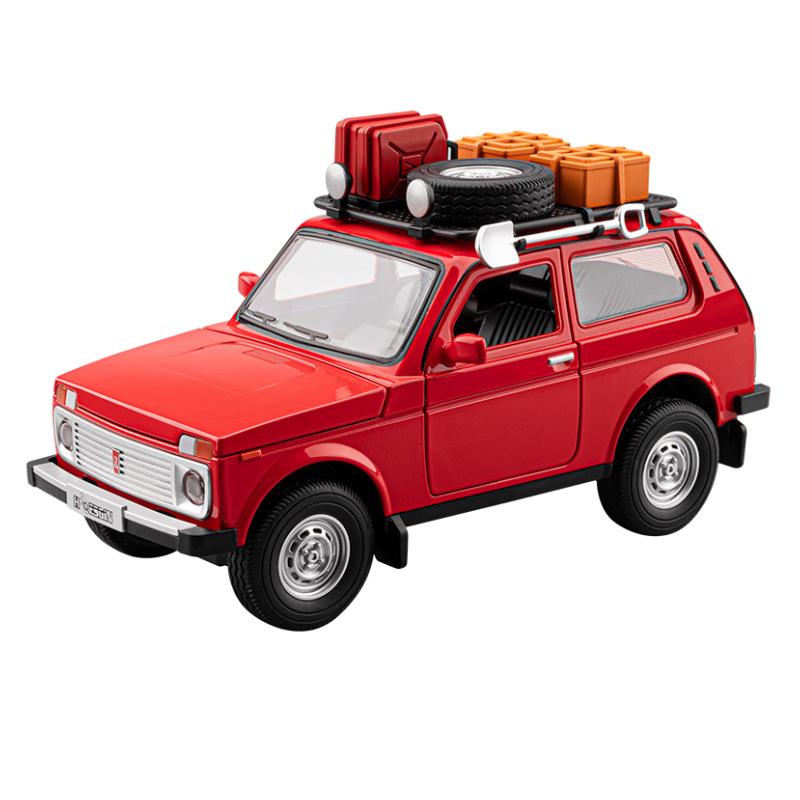 1/24 Russische LADA NIVA WILD VERSION Legierung Auto Modell Sound und Licht Pull-Back Kinderspielzeug Sammlerstücke Geburtstagsgeschenk