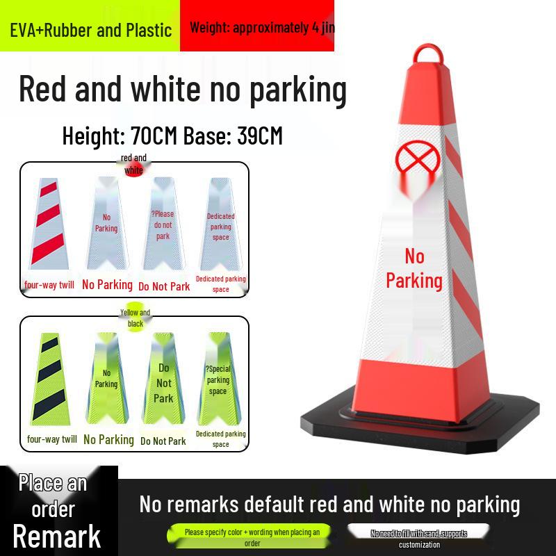 No Parking Zone Reflective Warning Cone