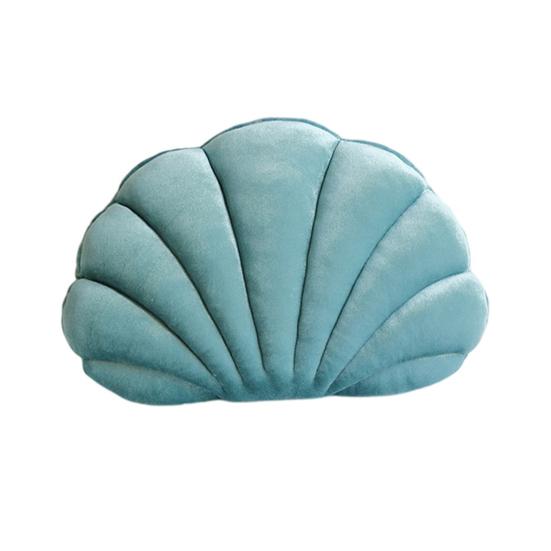 3D Velvet Shell Pillow Soft Insert Seashell Ocean Beach Theme Throw Pillow