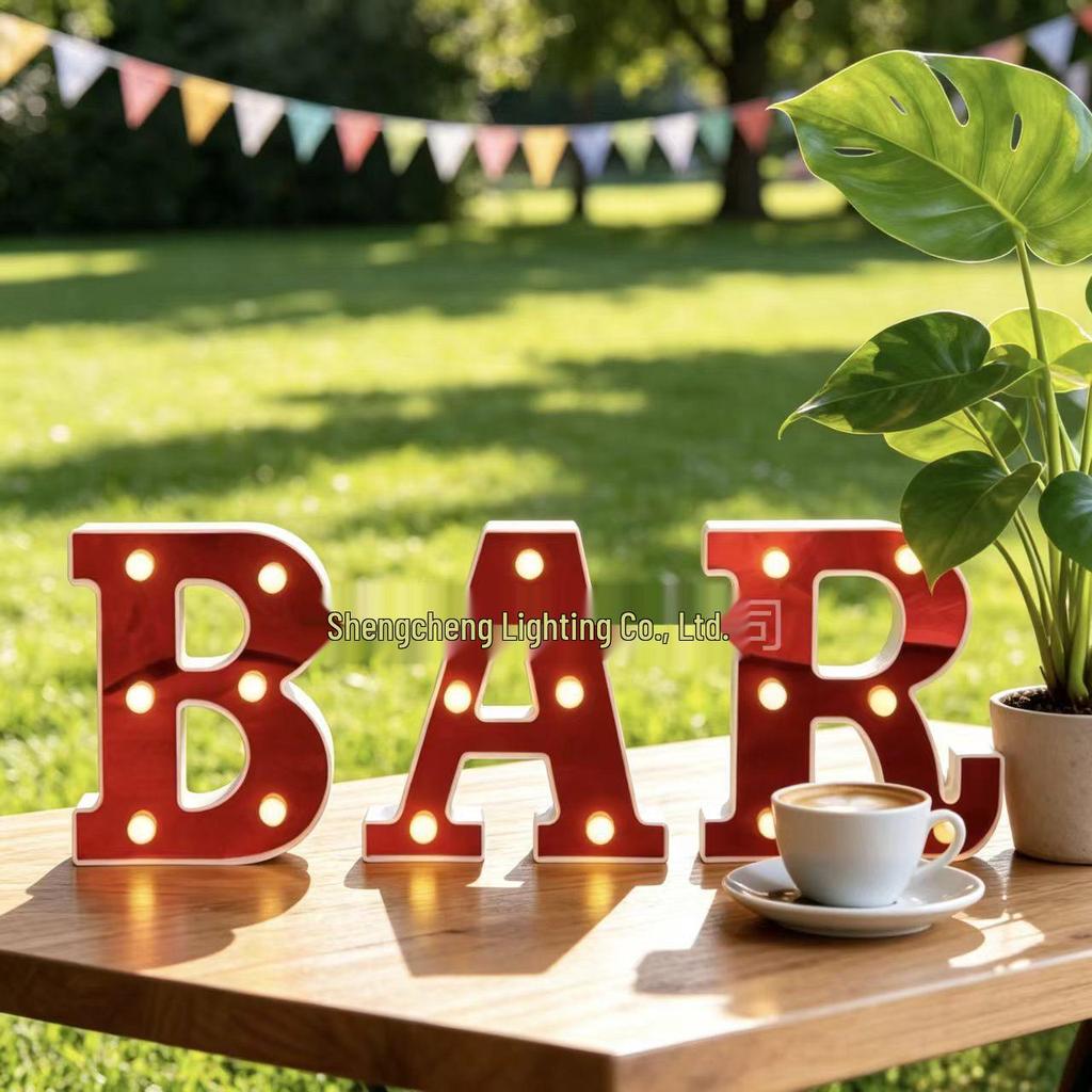 16CM Luminous Letter Light Sign for Party & Festival Decoration