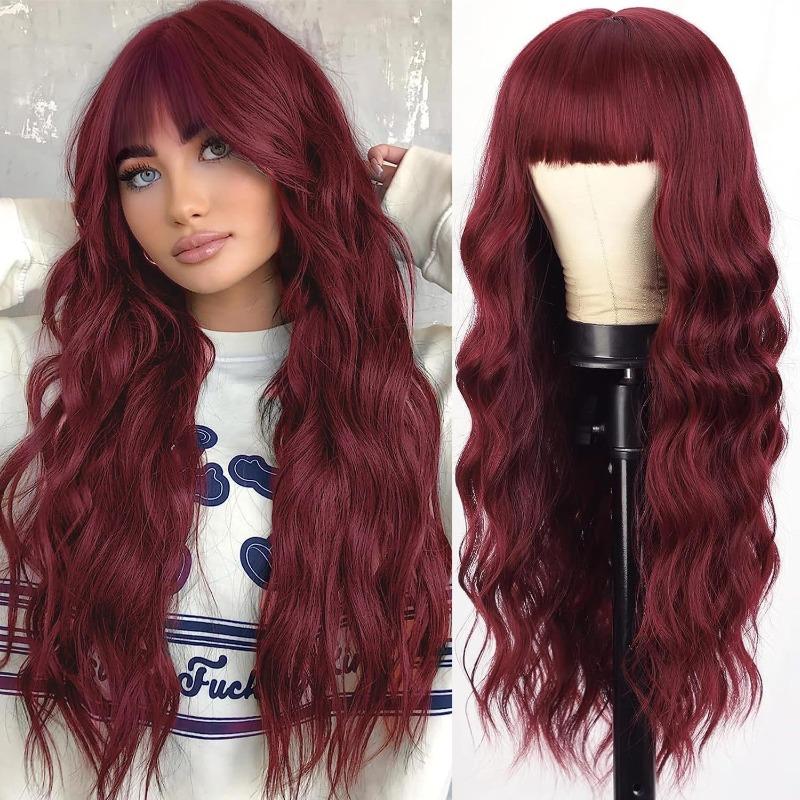 Euramerican Fashion Woman Simulated Hair Daily Wear Curl Wig Christmas Ball Festival Party Dress Up Full Wigs
