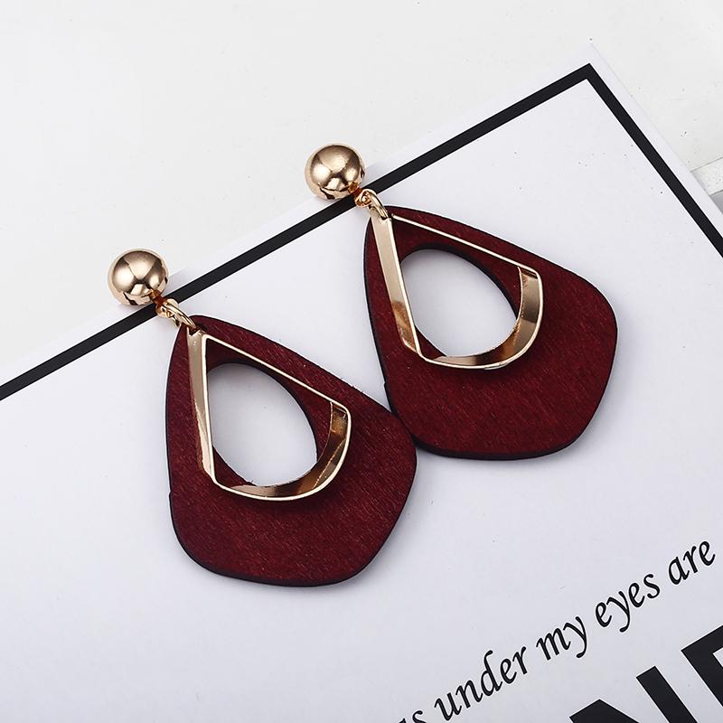 ES3222 Bohemia Earrings Statement Zircon Exaggerated Ethnic Hollow Out Geometric  Drop Earrings For Women Boho Style