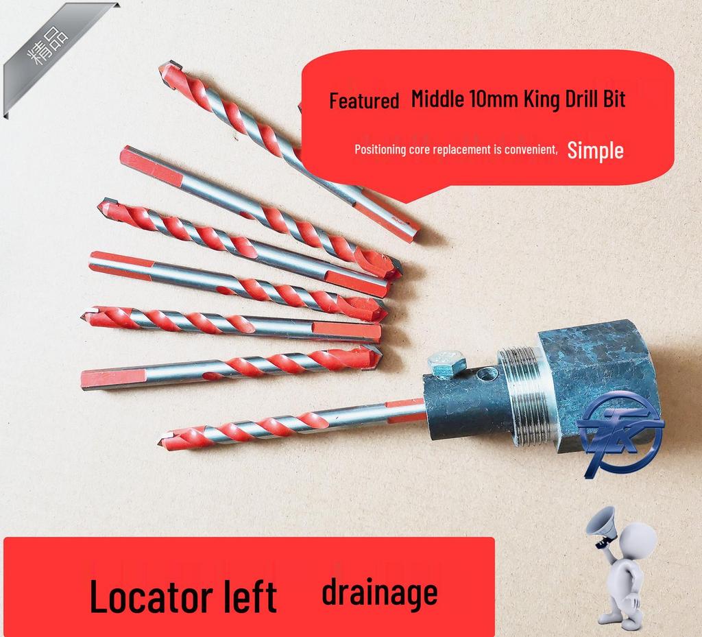 Diamond Drill Bit for Junction Box, Wall, Dual-use Concrete, 150mm, Hole Saw Range Hood, Waterless, 180mm.