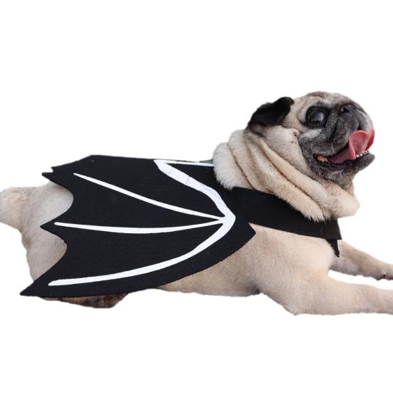 Halloween Pet Costume Funny Dog Cat Bat Wing Outfit with Adjustable Straps Unique Pet Cosplay Accessories for Small Medium Pets