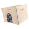 Foldable Pet House with Ice Packs Comfortable Portable Indoor Pet Cave All Season   for Home Travel