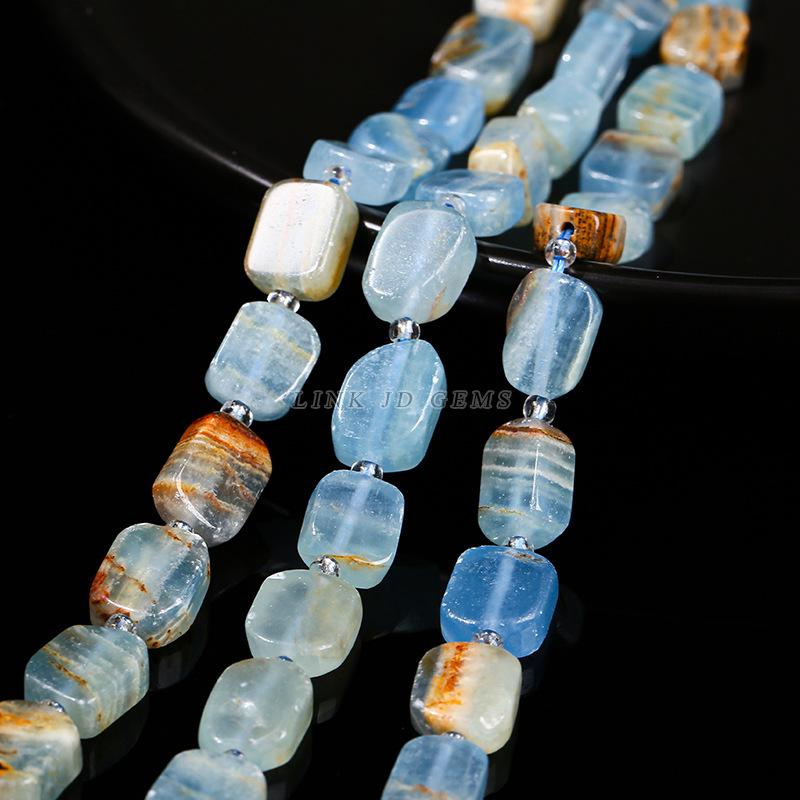 Jingde Jewelry Natural Crystal Irregular Egg-Shaped Jade Bead Bracelet for DIY Accessories