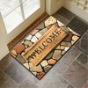 Welcome Floor Mat Non Slip Absorbent Entryway Rug Indoor Outdoor Entrance Doormat for Patio Hallway Home Decor