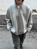 Men's Trendy American Stand-Up Collar Half-Zip Sweatshirt: Heavyweight, Loose-Fit, Casual, Versatile Jacket for Spring & Autumn
