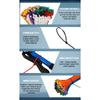 2.5×200mm Size 100Pcs/Bag Multicolor Slef-Locking Nylon Cable Tie Quickly Bundle Plastice Loop Wire Wrap Zip ties