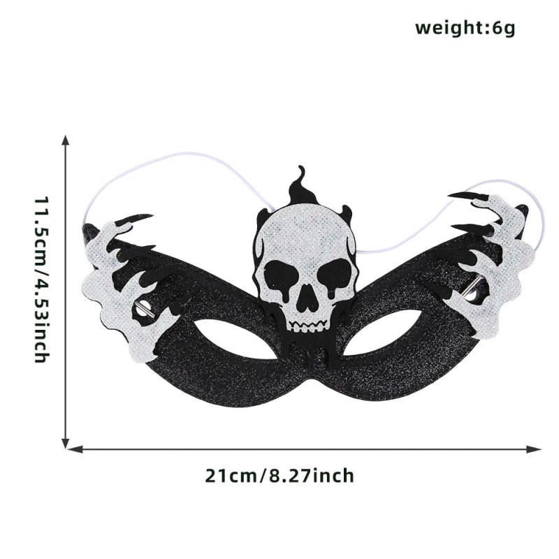 Halloween Half Face Mask Bat Skull Spider Demon Eye Cover Costume Accessory Party Decoration