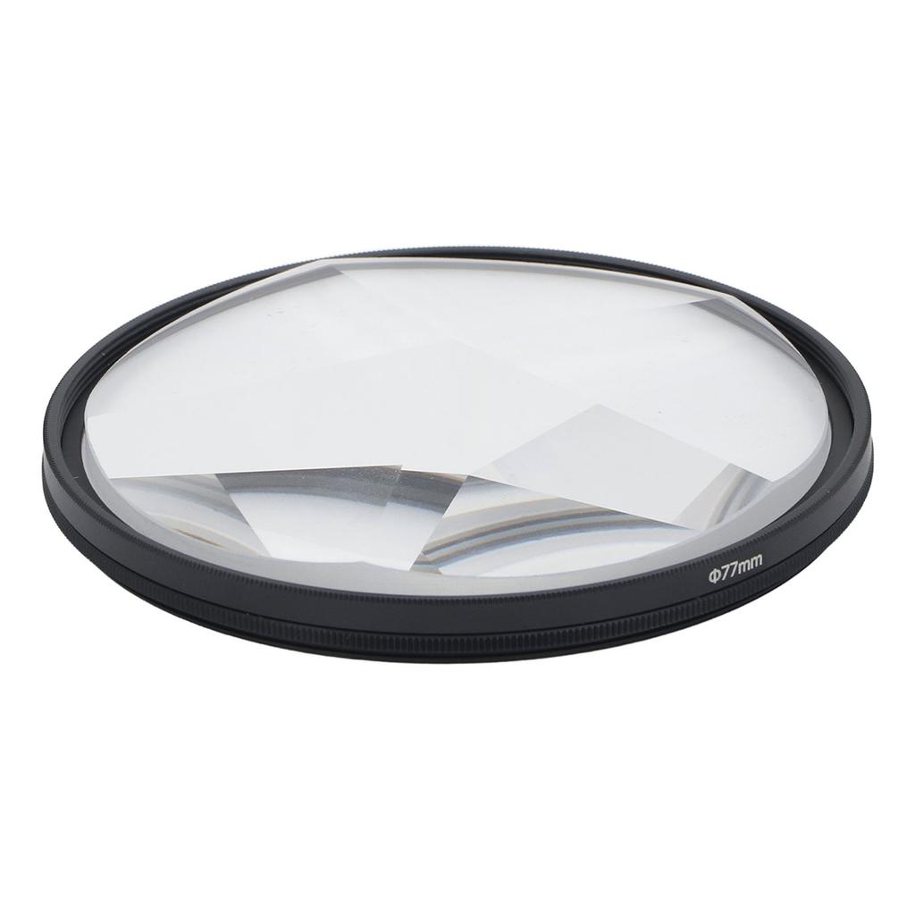 Filtr pryzmatowy pentagonalny 77MM Filtr specjalny pryzmatowy Zmienna liczba obiektów Filtr obiektywu fotograficznego dla