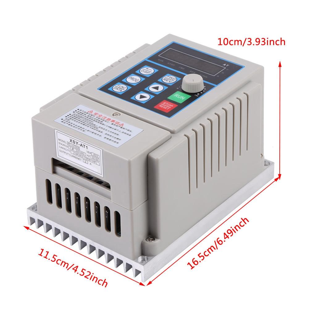 1pc AC 220V 0.75kW Variable Frequency Drive VFD Speed Controller Inverter Single Phrase