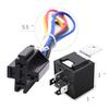1PCS 4 5-Pin Waterproof Car Relay 12 24 V and Harness Heavy Duty SPDT Automotive Relay With Black Red Copper Terminal Auto Relay
