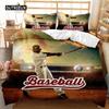 Baseball Duvet Cover  Abstract Ball Sports Baseball Bat Bedding Set Competitive Games Bedroom Decor Queen Polyester Quilt Cover