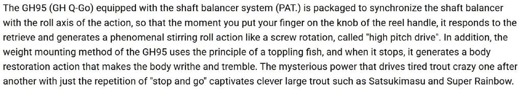 Megabass GH 95 DD Suspend Lure LZ Chart Back Yamame (9481)