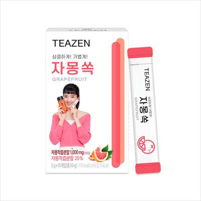 Teazen Grapefruit Sok Powder Tea, 5g, 5ml, 10ea