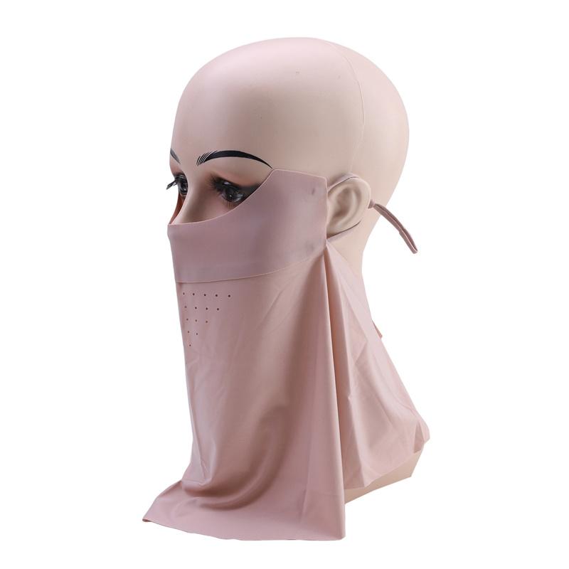 Traceless Sunscreen Mask DetachableIce Silk Mask Summer Breathable Thin Cover Face