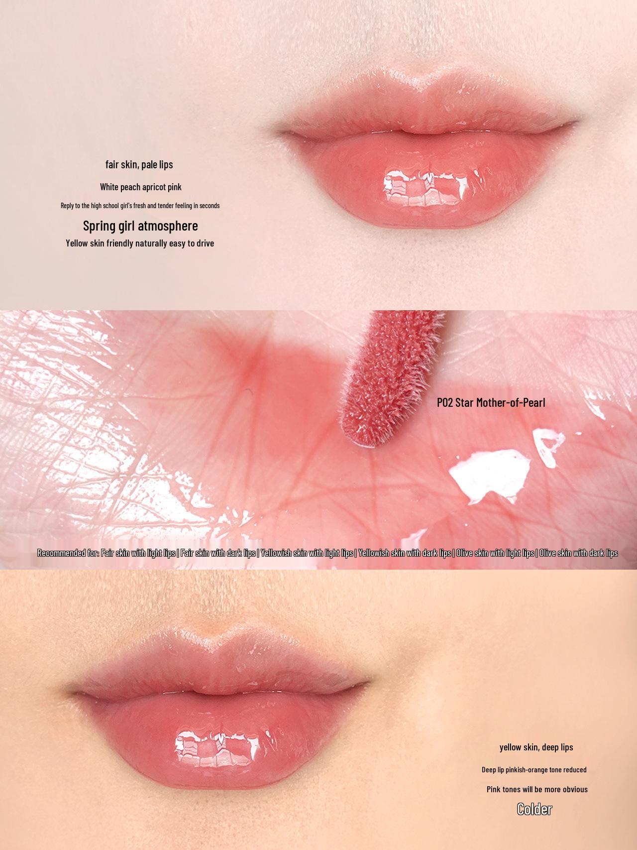 Hua Zhi Xiao Pearl Lip Essence: Non-Sticky Gloss, Easy Application & Lip Protection