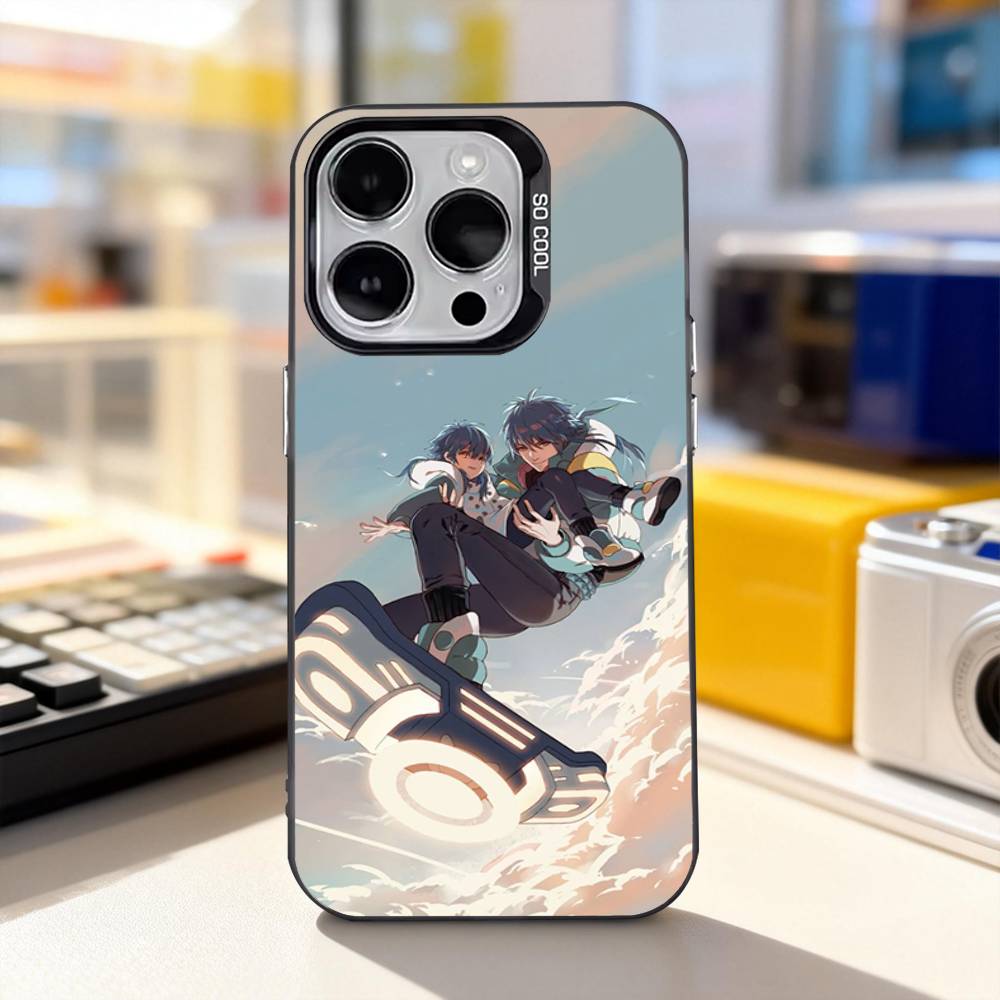 Aoba Seragaki D-DRAMAtical Phone Case For iPhone 17,16,15,14,13,12,11,Pro,XS,Max,Plus,Mini,SE4,E Black Matte Shockproof Cover