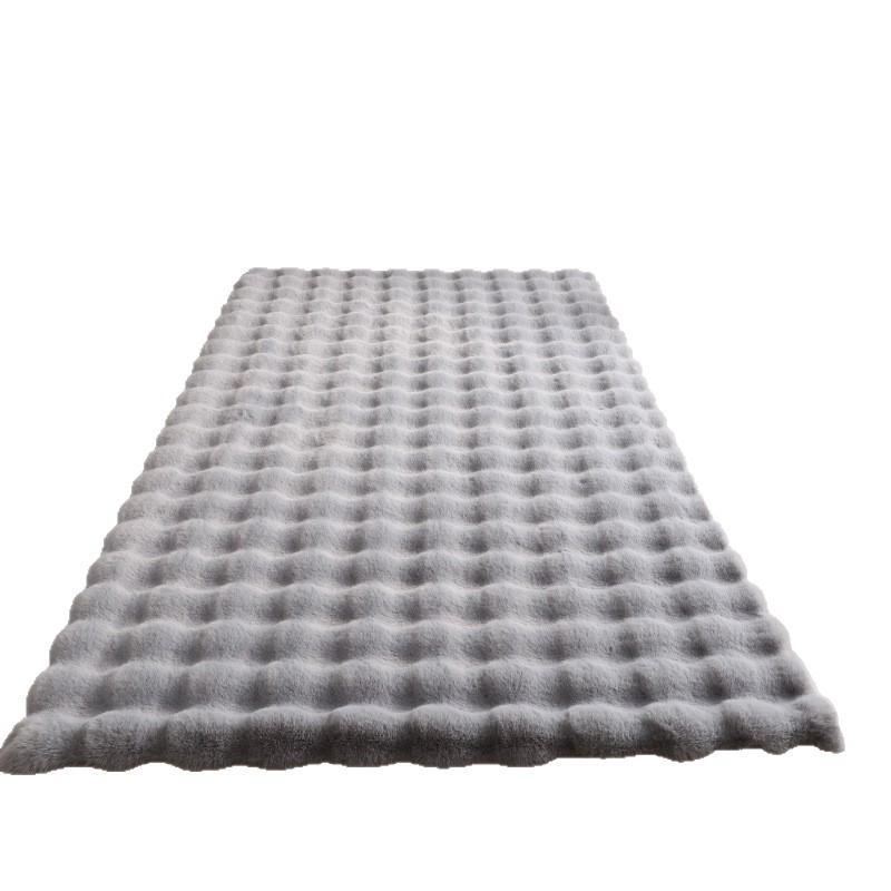 New Cream Plush Bubble Pile Rug - Bedroom, Bedside, Living Room, Bay Window, Sofa Cushion & Blanket Pad