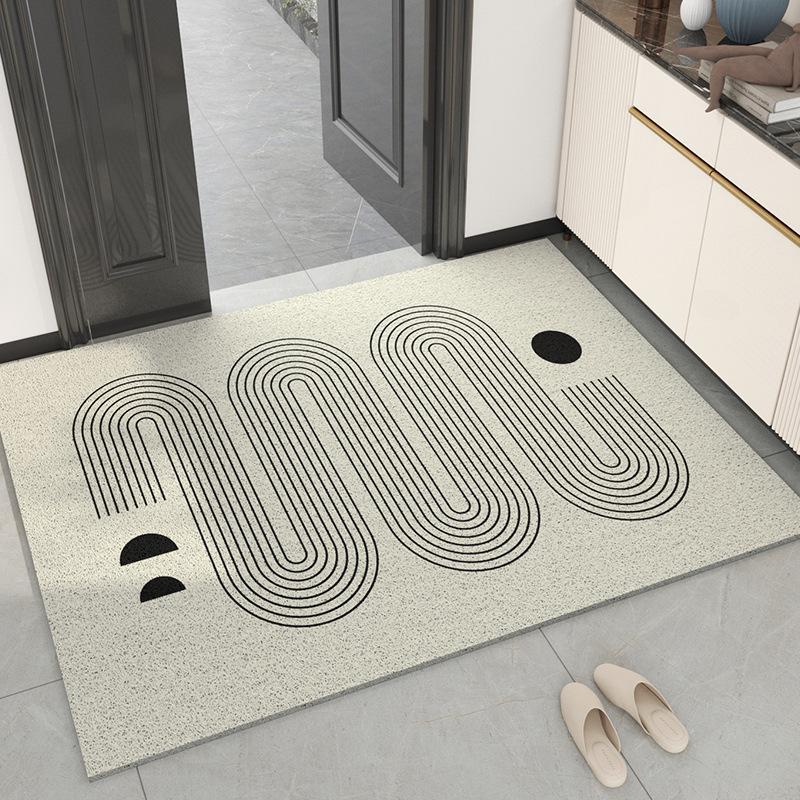 Simple Style Wire Loop Floor Mat Cusizable Entrance L Carpet Anti-Slip Door Mat Home Use Dustproof Wear Resistant 40x60cm(15x23 in)
