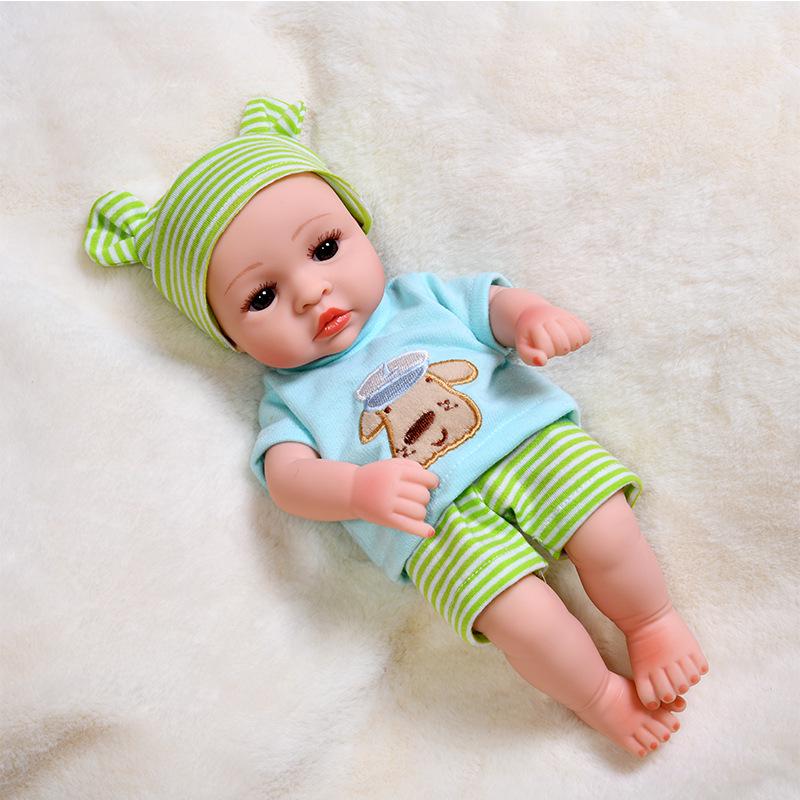 30cm Silicone Reborn Baby Doll - Soft Sleep Companion & Child Role-Playing Toy
