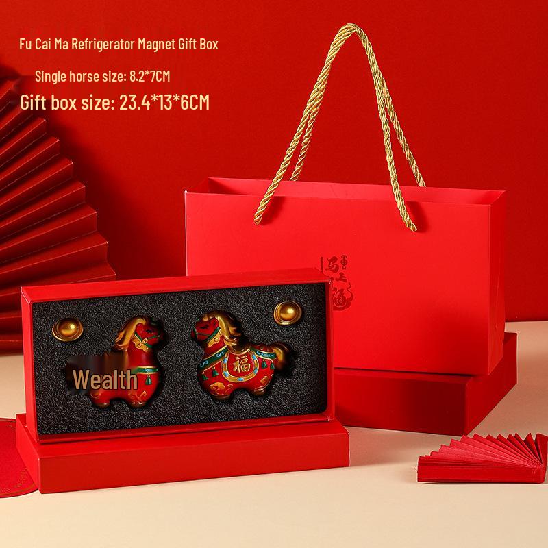 Xianci Year of the Horse Wealth Figurine - Luoyang Cultural Souvenir for Office or Desktop