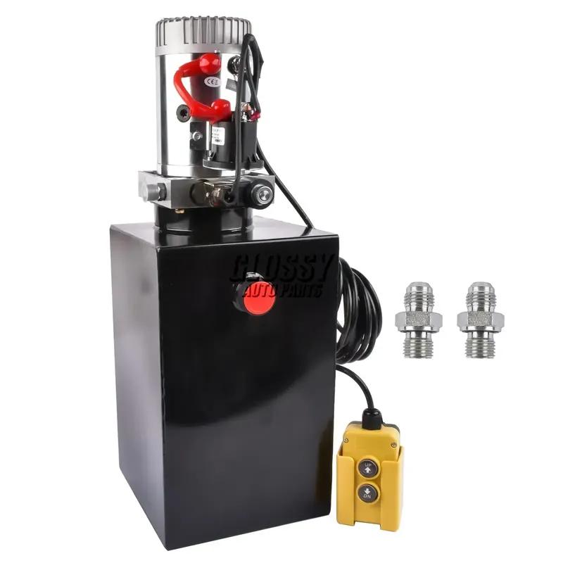 AP03 15 Quart Single Acting Hydraulic Pump 12V DC Dump Trailer Hydraulic Power Unit