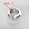 2PC Female Thread Weld On Bung Hose Adapter Aluminum Fitting 1/2 3/4 1/4 1/8 3/8 NPT M18X1 5 M16X1 5 M14X1 5 Size