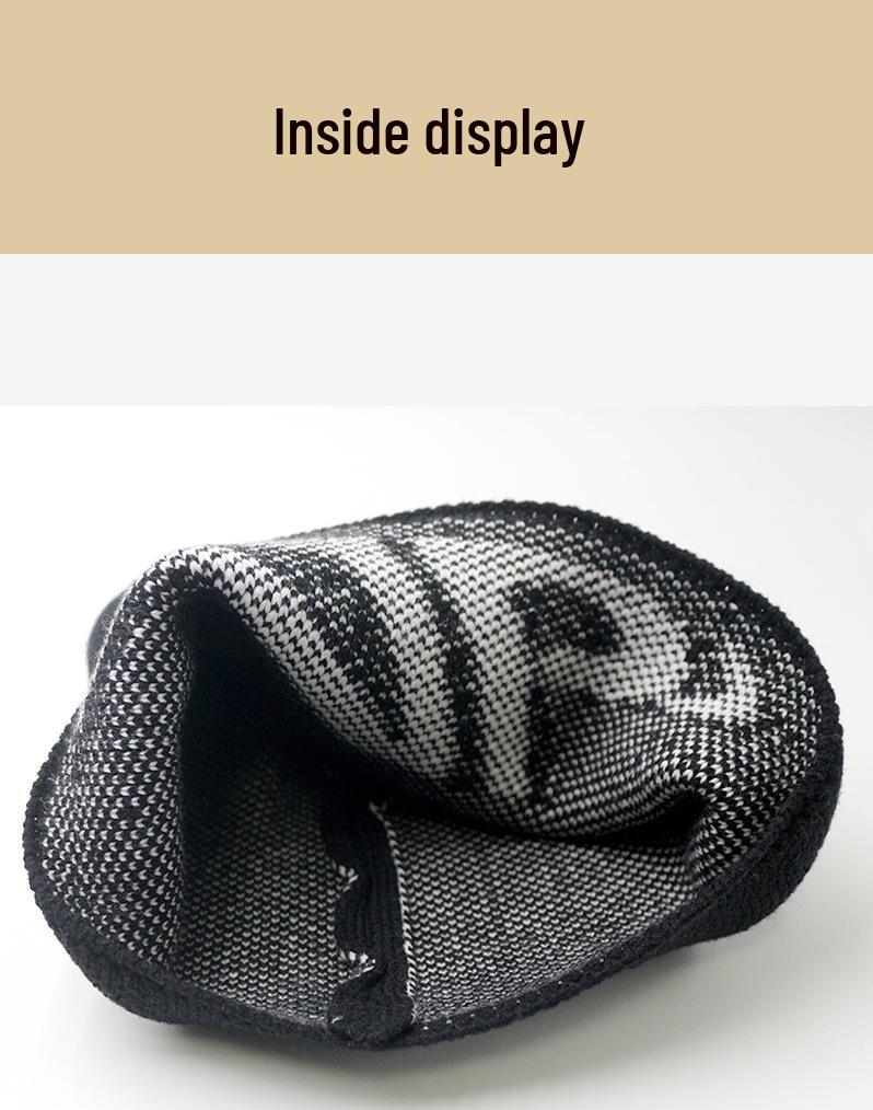 Men's & Women's Large Wool Knit Hat for Autumn/Winter - Mountain Style, Outdoor Climbing, Skiing, & Mountaineering.