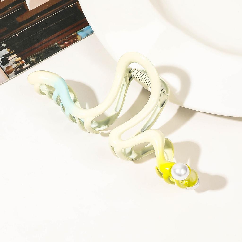 Caterpillar Hair Claws Metal Hairpin Electroplated Alloy Hair Clips Crab For Women Girl Gift Hair Accessories Ponytail Headwear