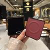 Phone Case for Samsung Z Flip 7 Fe 6 5 4 3 Flip7 Carbon Fiber Magnetic Electroplated with Hinge Protective Cover Slim Stylish